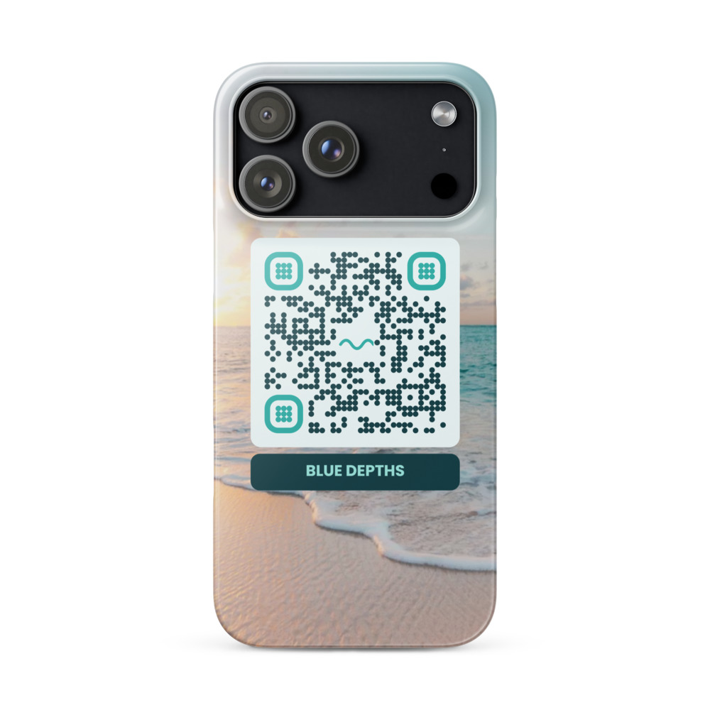 Coque iPhone 17 personnalisée avec QR code wearcode