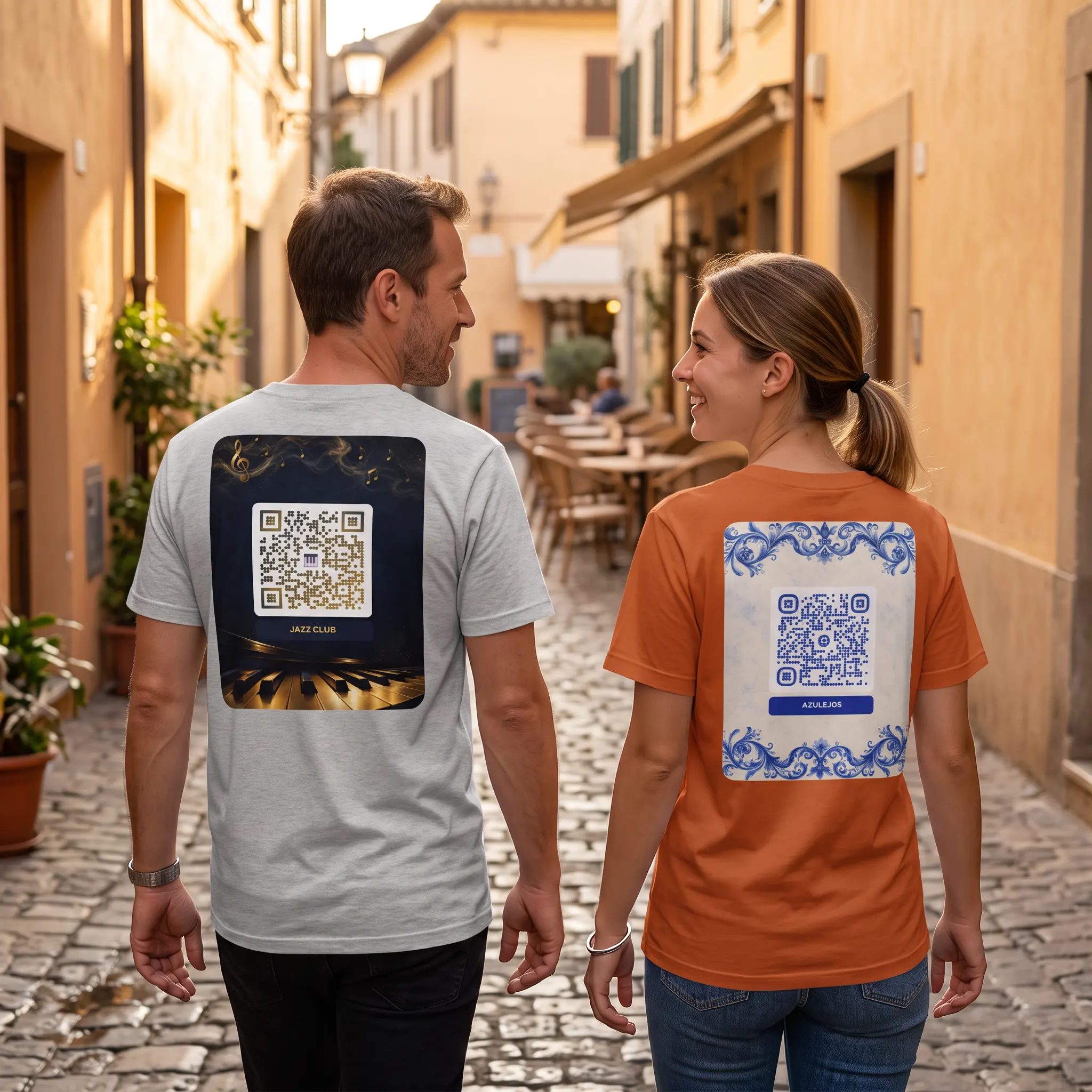 T-shirt QR Code Personnalisé — Bella+Canvas 3001