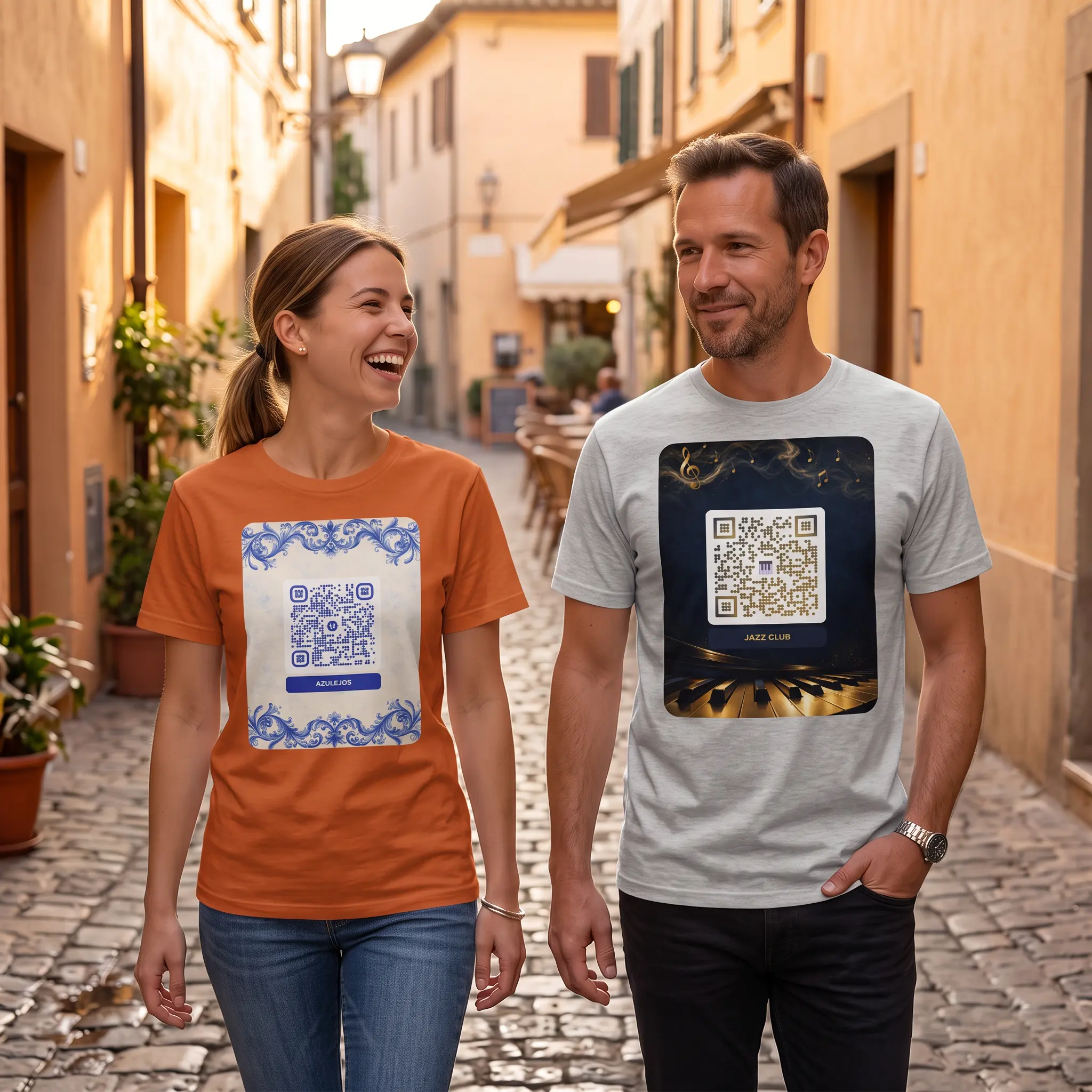 T-shirt QR Code Personnalisé — Bella+Canvas 3001