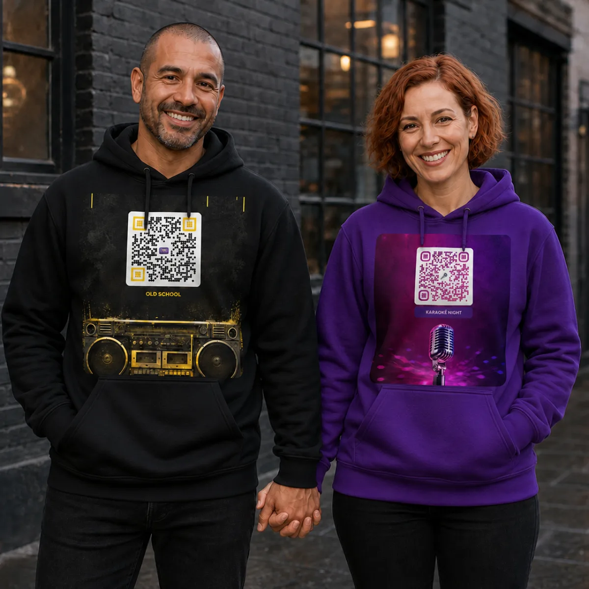 Sweat capuche QR unisex — 26 couleurs jusqu'au 5XL classique