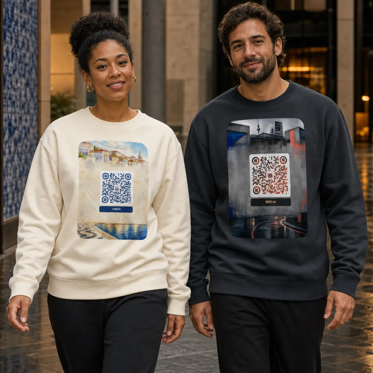 Sweat col rond premium QR — Lane Seven artisan ringspun