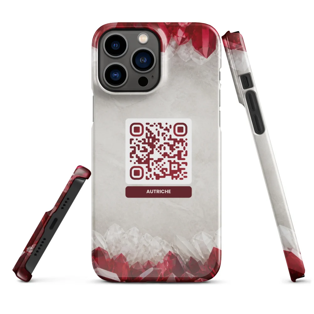 Coque iPhone QR code personnalisée — sublimation full surface fine snap