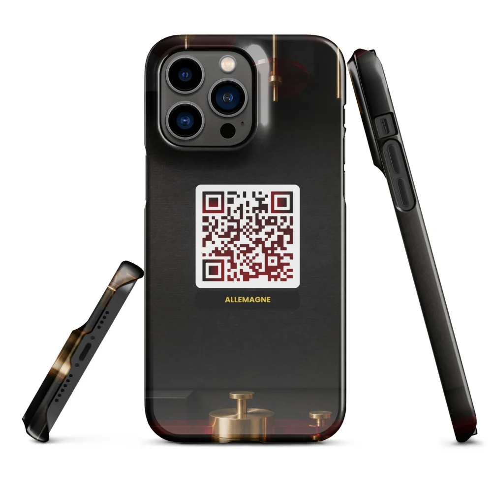 Coque iPhone QR code personnalisée — sublimation full surface fine snap – Brillante