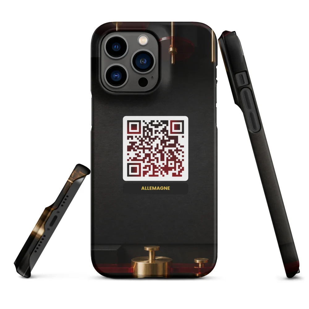 Coque iPhone QR code personnalisée — sublimation full surface fine snap – Mate
