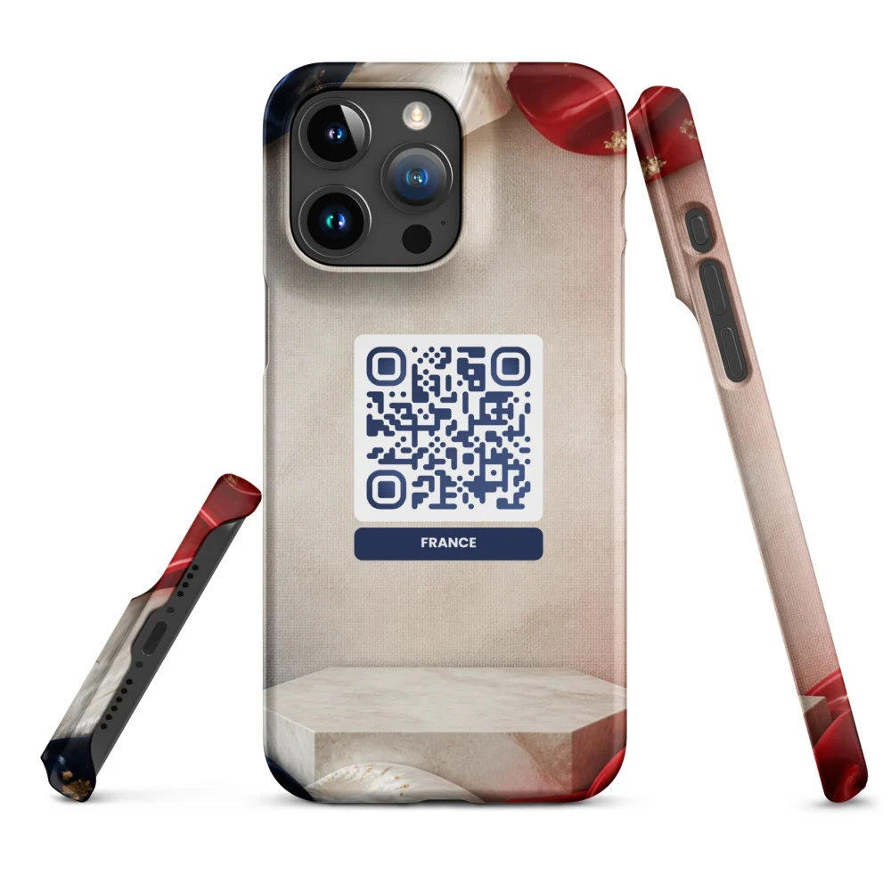 Coque iPhone QR code personnalisée — sublimation full surface fine snap – Mate