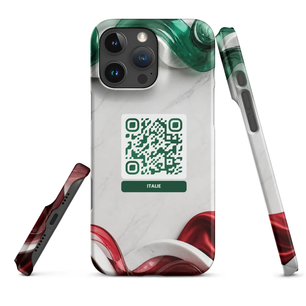 Coque iPhone QR code personnalisée — sublimation full surface fine snap – Mate