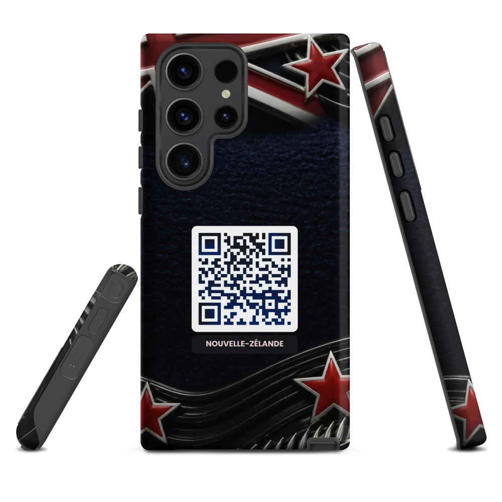 Coque Samsung Galaxy QR code personnalisée — Tough Case double couche PC+TPU – Mate