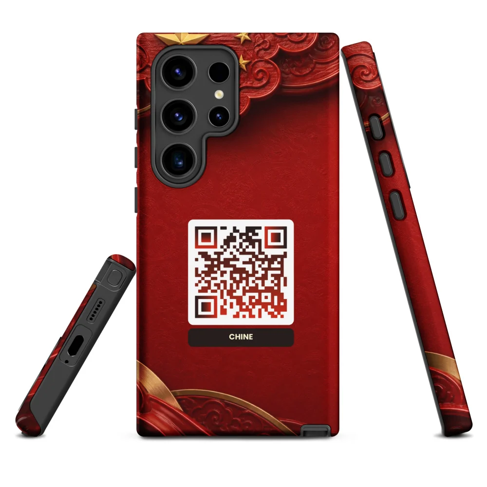 Coque Samsung Galaxy QR code personnalisée — Tough Case double couche PC+TPU – Mate