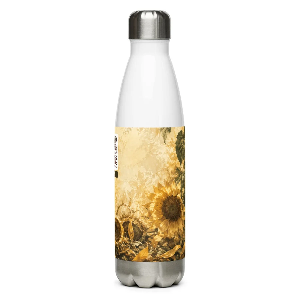 Bouteille isotherme QR code personnalisée — acier inox 500 ml impression UV ORCA outdoor – Blanc