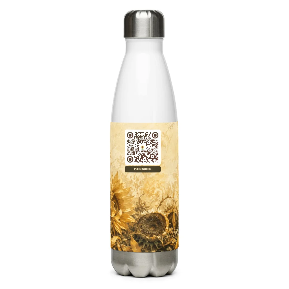 Bouteille isotherme QR code personnalisée — acier inox 500 ml impression UV ORCA outdoor – Blanc