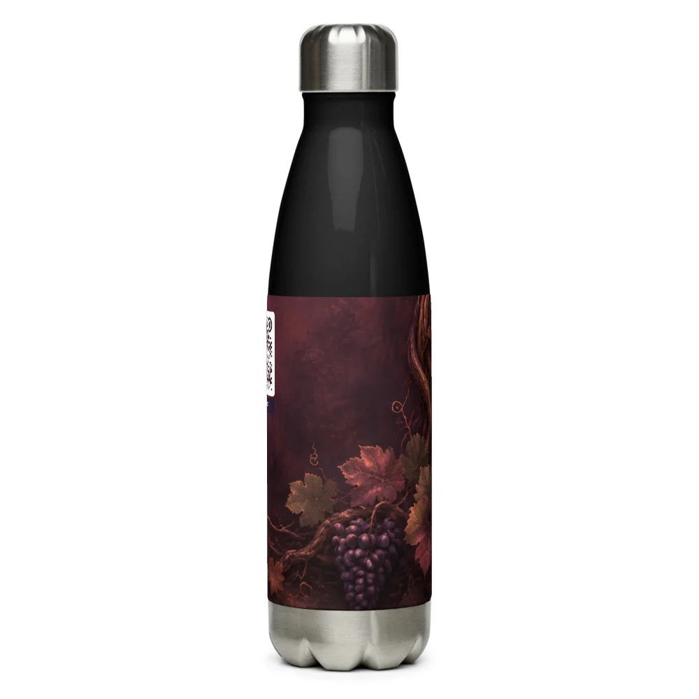 Bouteille isotherme QR code personnalisée — acier inox 500 ml impression UV ORCA outdoor – Noir