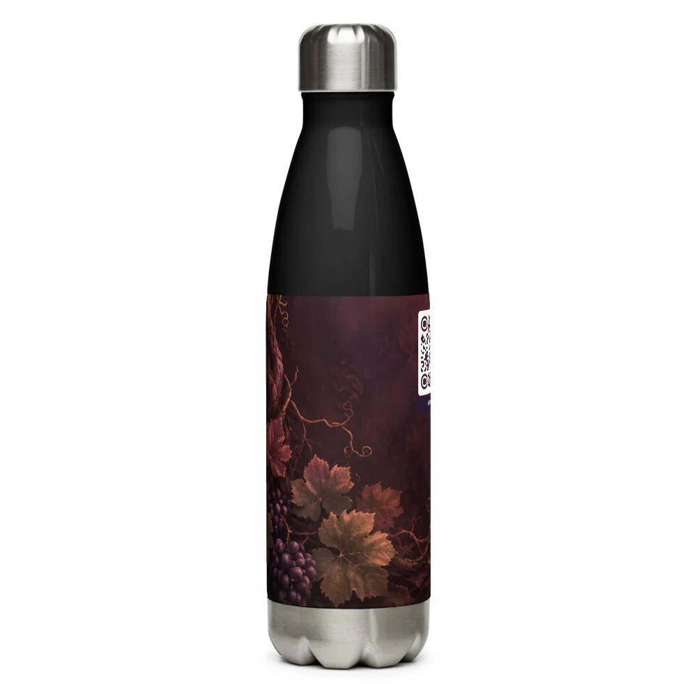 Bouteille isotherme QR code personnalisée — acier inox 500 ml impression UV ORCA outdoor – Noir