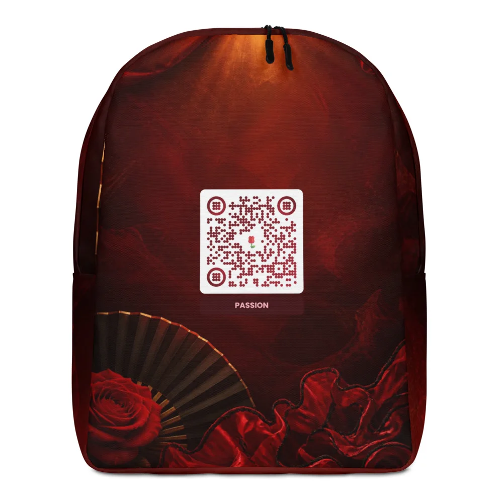 Sac à dos QR code personnalisé — impression all-over