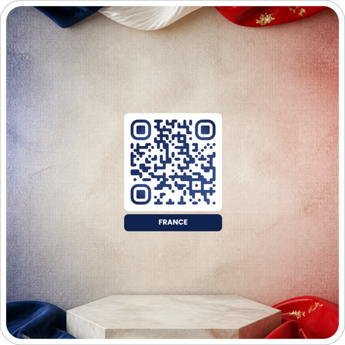 Magnet QR code personnalisé — vinyle découpé, 3 tailles