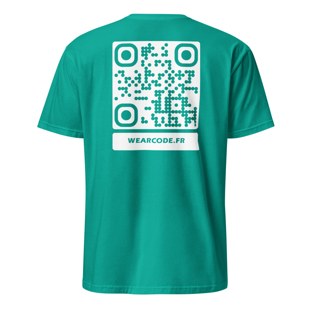 T-shirt QR code personnalisé unisexe — coton classique — Jade Dôme