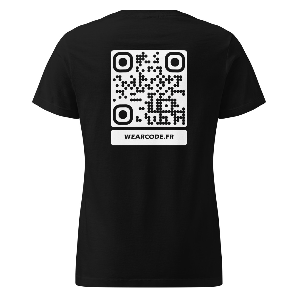 T-shirt softstyle femme QR code — palette colorée semi-ajusté – Noir