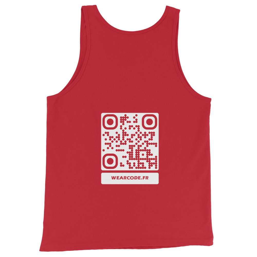 Débardeur QR code homme — muscle tank classique été — Marine