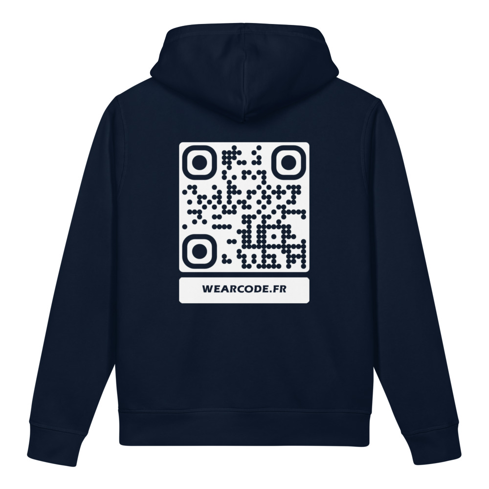 Sweat capuche poches QR éco bio Stanley/Stella — kangaroo essentiel