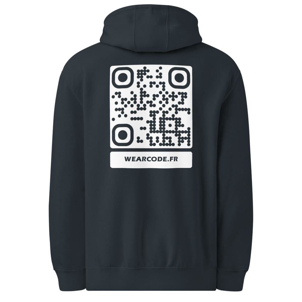 Sweat capuche premium mid-weight QR — Lane Seven sensation premium — Marine