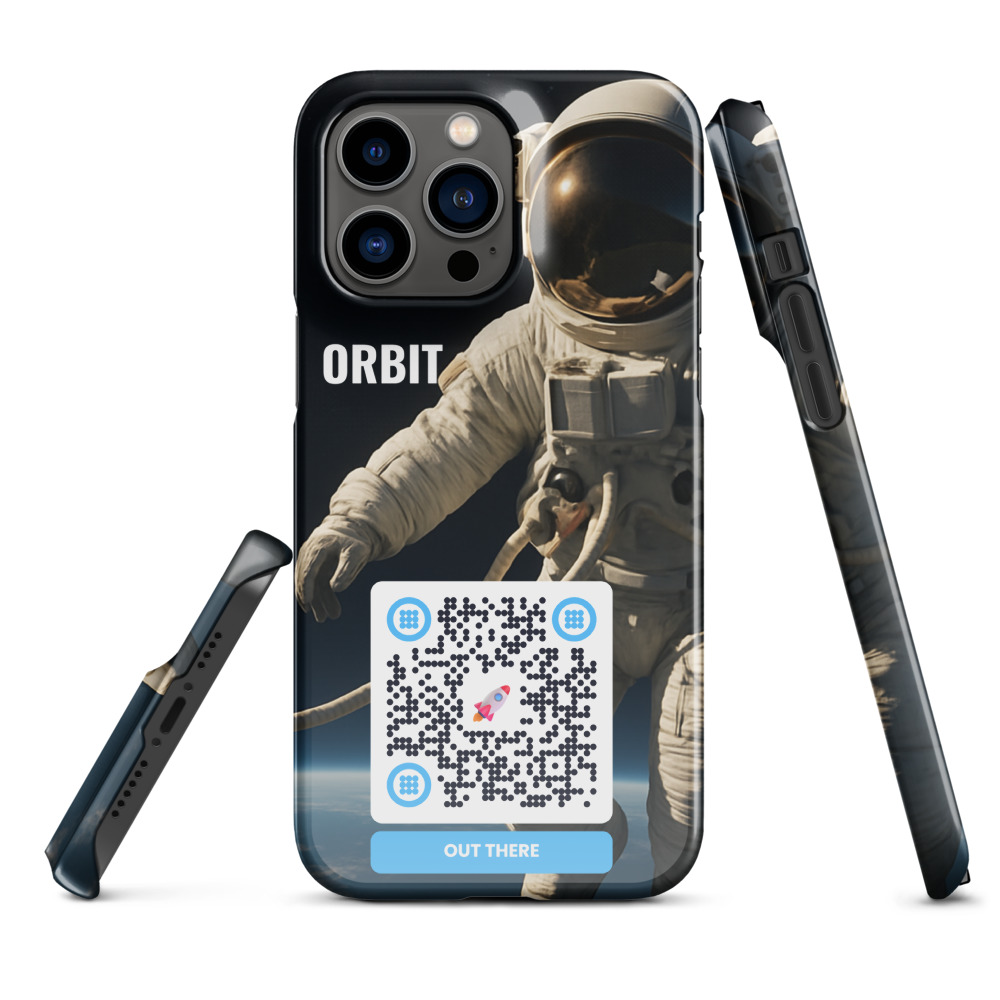 Coque iPhone QR code personnalisée — sublimation full surface fine snap – Glossy