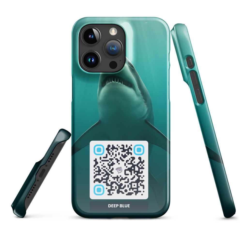Coque iPhone QR code personnalisée — sublimation full surface fine snap – Glossy