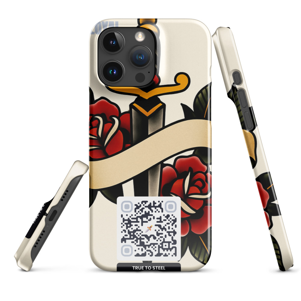 Coque iPhone QR code personnalisée — sublimation full surface fine snap – Glossy
