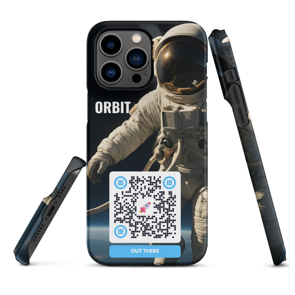 Coque iPhone QR code personnalisée — sublimation full surface fine snap – Matte