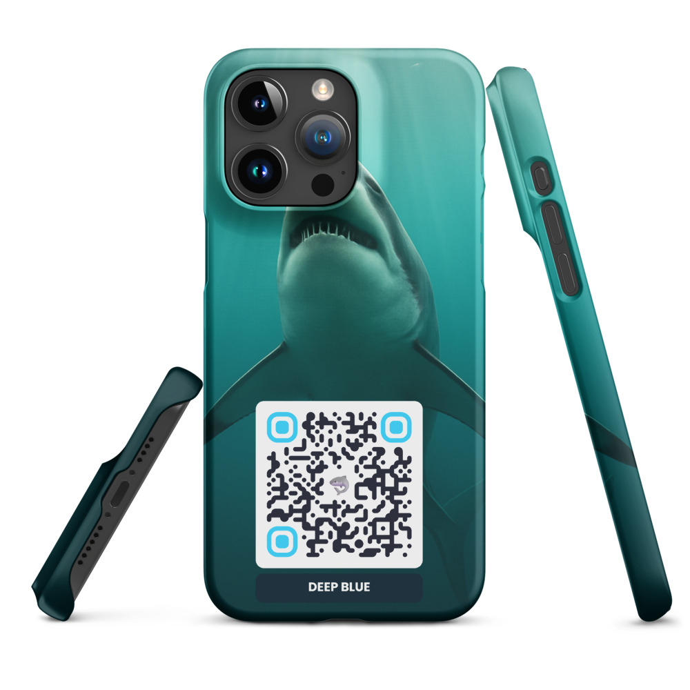 Coque iPhone QR code personnalisée — sublimation full surface fine snap – Matte