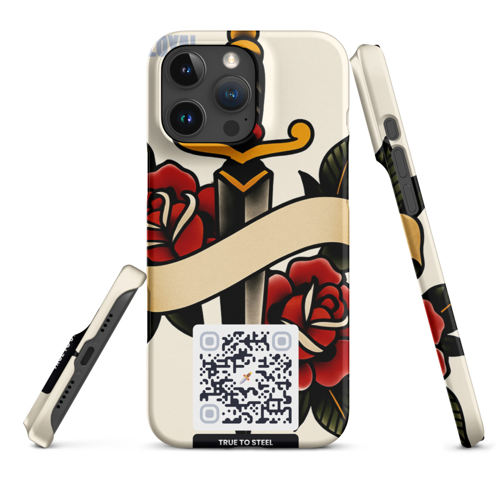 Coque iPhone QR code personnalisée — sublimation full surface fine snap – Matte