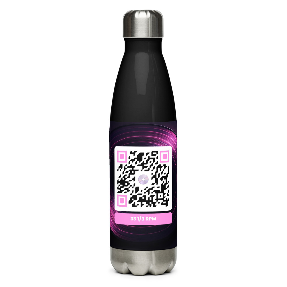Bouteille isotherme QR code personnalisée — acier inox 500 ml impression UV ORCA outdoor — Blanc