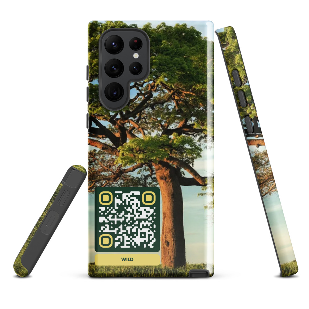Coque Samsung Galaxy QR code personnalisée — Tough Case double couche PC+TPU – Glossy