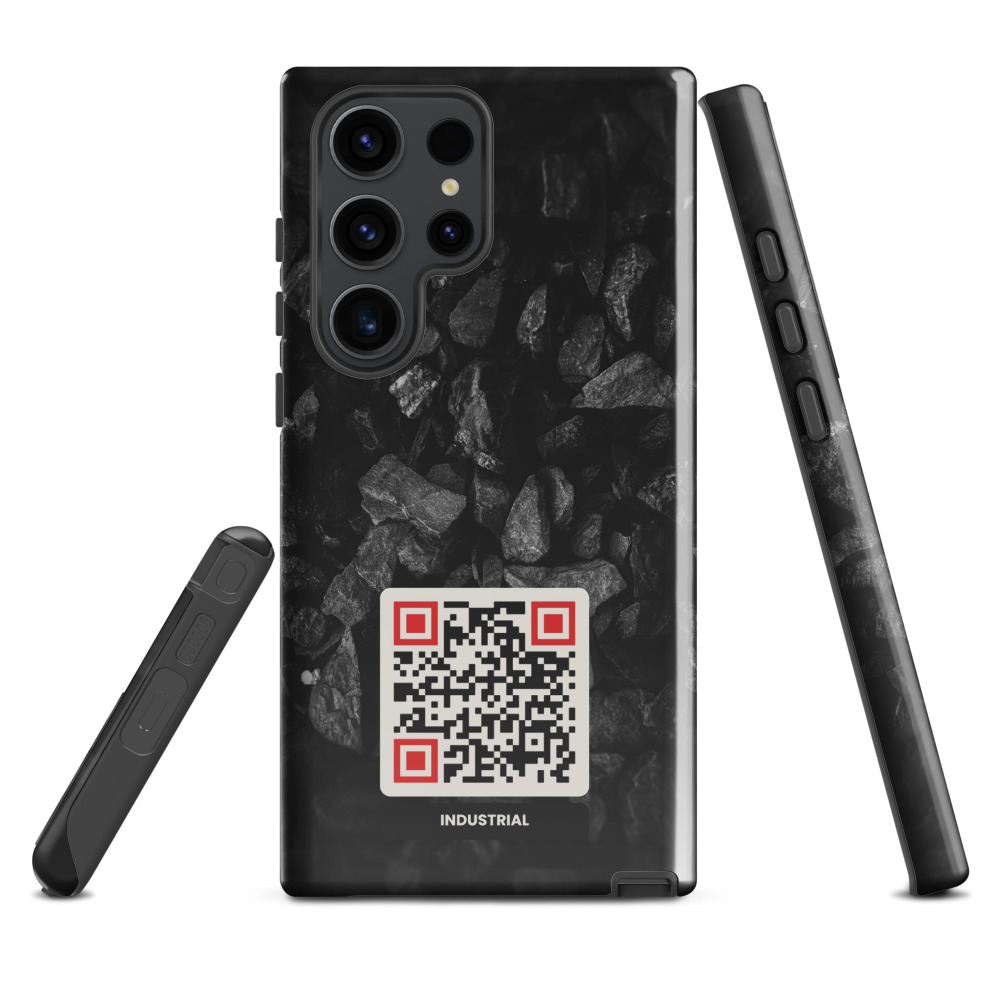 Coque Samsung Galaxy QR code personnalisée — Tough Case double couche PC+TPU – Glossy