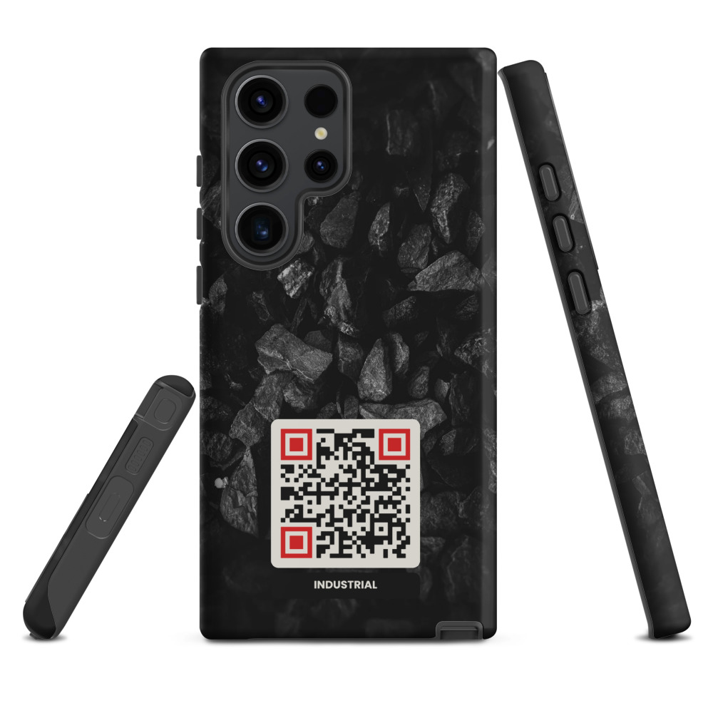 Coque Samsung Galaxy QR code personnalisée — Tough Case double couche PC+TPU – Matte