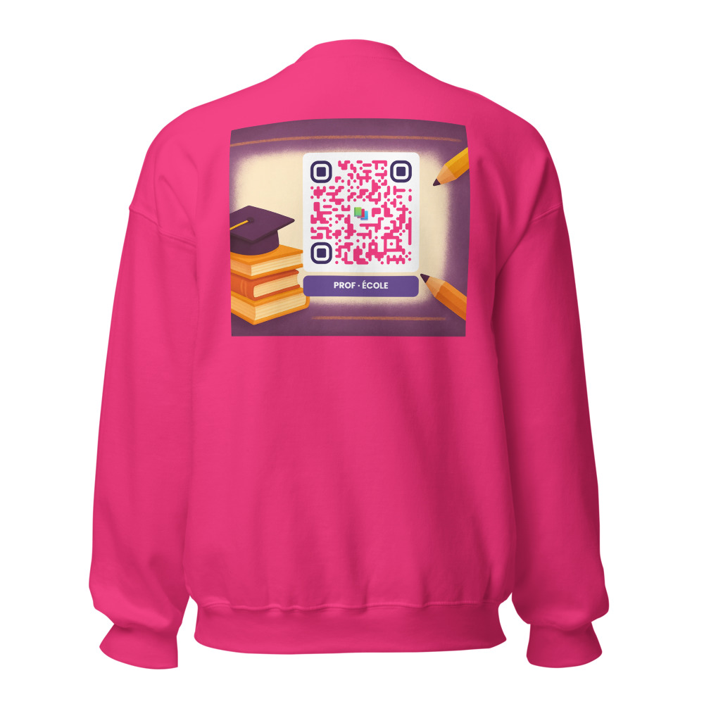 Sweatshirt col rond QR unisex — 25 couleurs jusqu'au 5XL classique — Bleu Clair