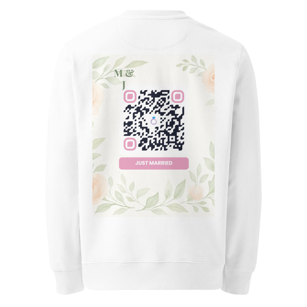 Sweat éco bio QR Stanley/Stella — col rond essentiel minimaliste
