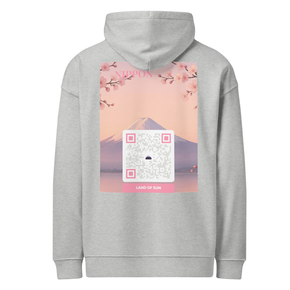 Sweat capuche ample QR éco bio Stanley/Stella — coupe loose oversize