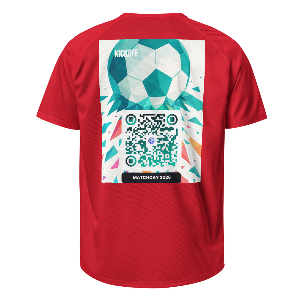 Maillot sport QR code personnalisé — performance équipe