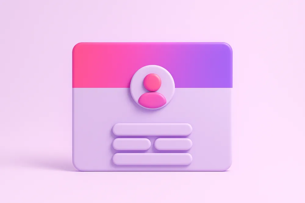 Profil avec couverture, avatar et liens Profil avec couverture, avatar et liens